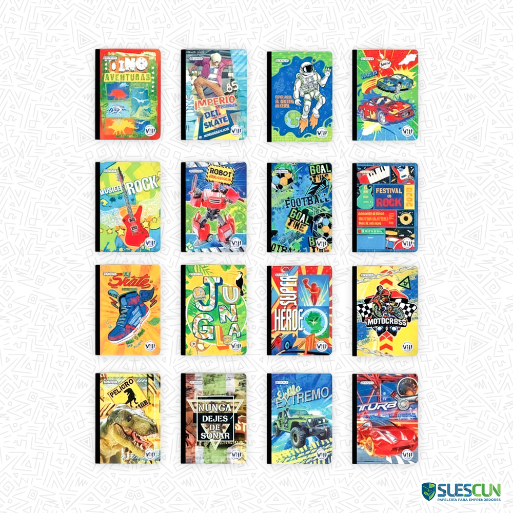 Cuaderno Cosido Doble Línea 50 Hojas VIP - Imagen 3