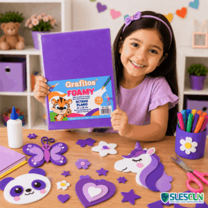 Foamy Grafitos 1/8 Liso Morado