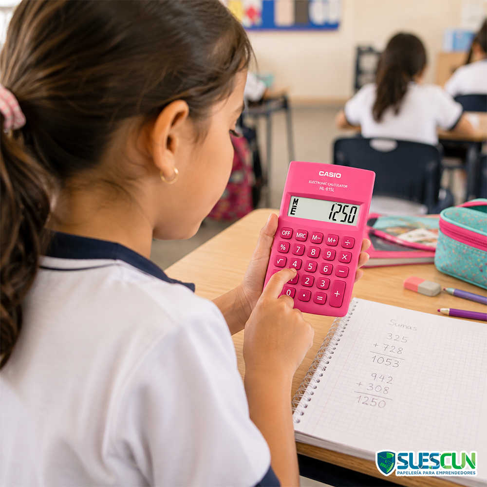 Calculadora Casio HL-815L Fucsia - Imagen 2