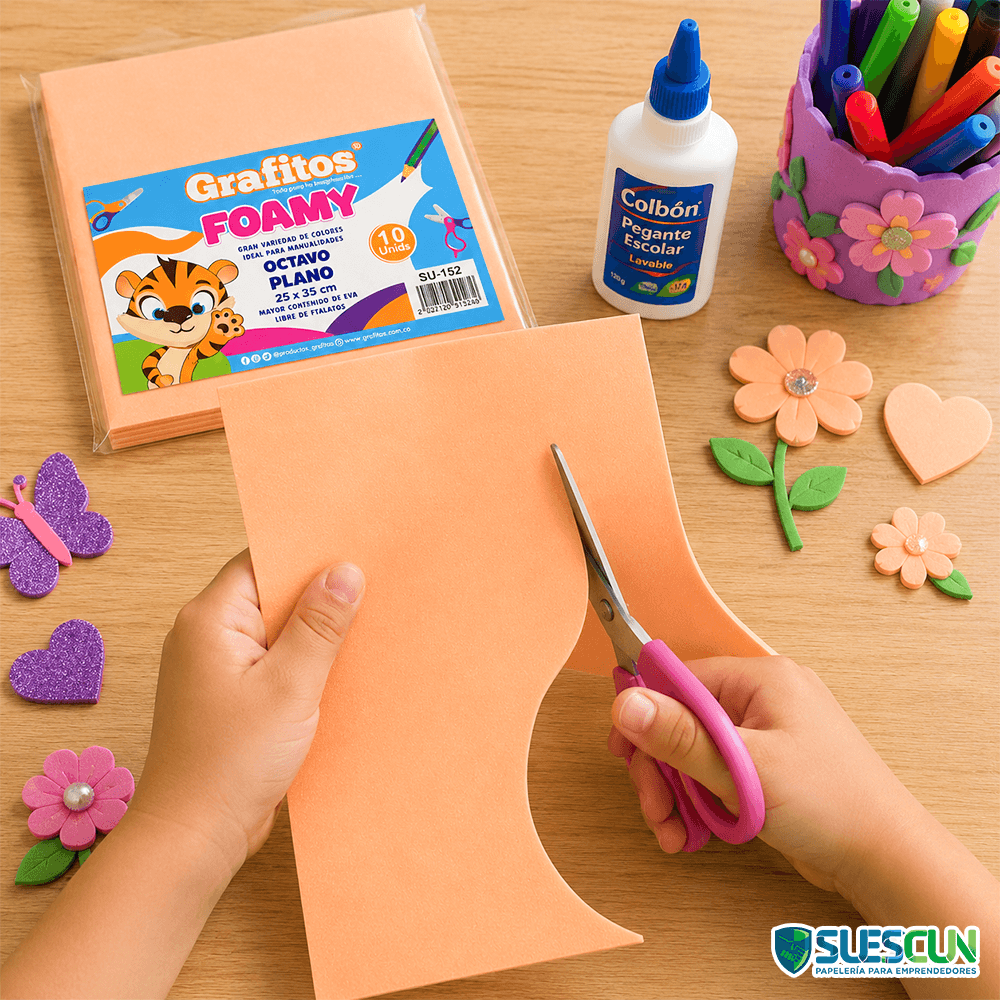 Foamy Grafitos 1/8 Liso Piel