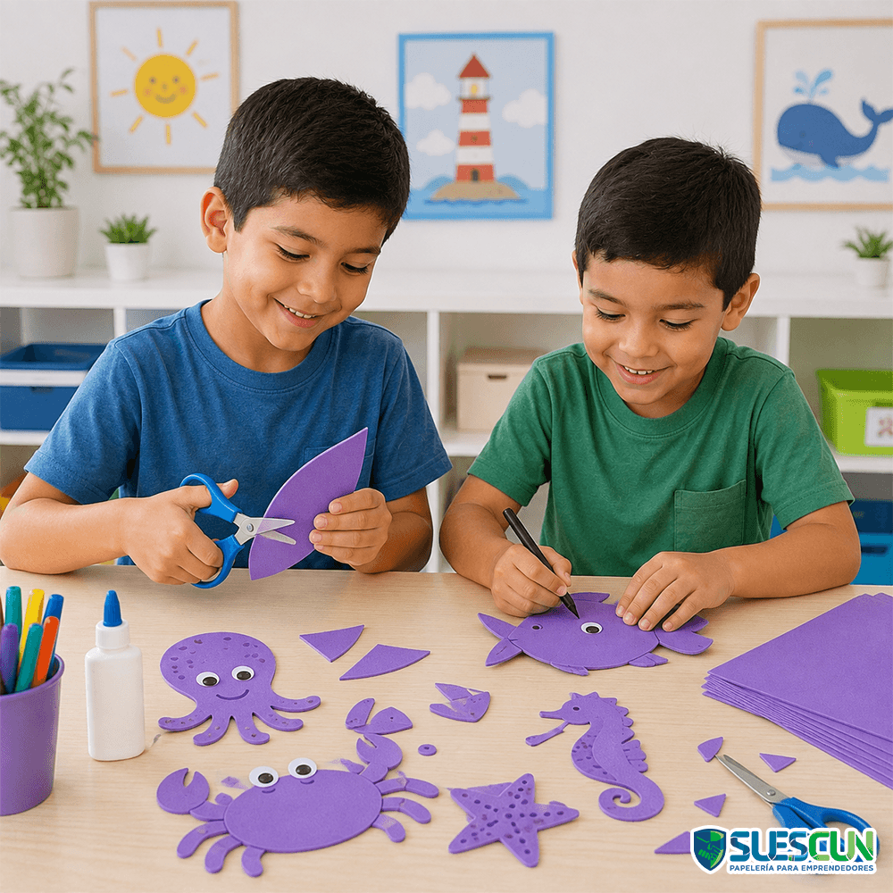 Foamy Cuatro Cartas Morado