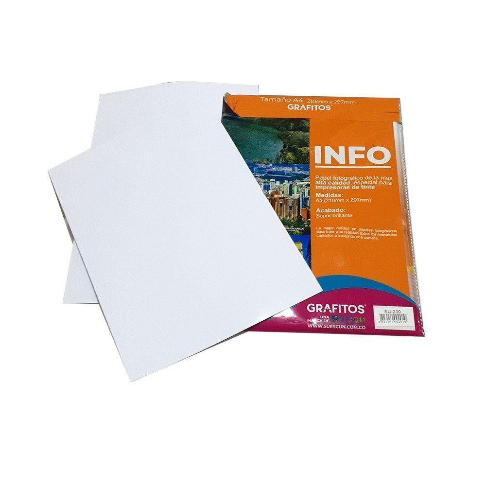 ▷ Papel fotográfico adhesivo 135gr - GRAFITOS