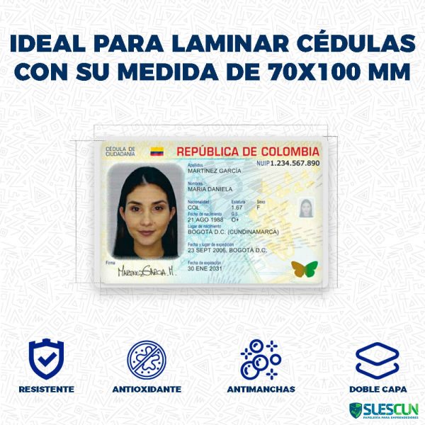 Bolsillo De Laminación Para Cédula Grafitos - Imagen 5