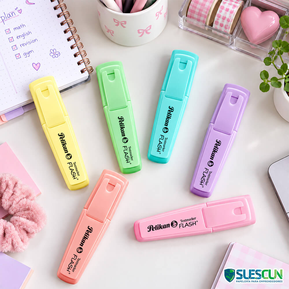 Set Resaltadores x6 Pastel Pelikan