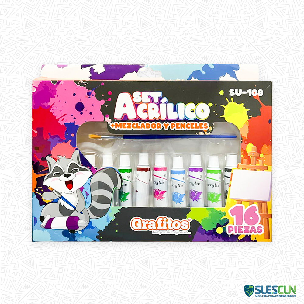 Set Acrílico Grafitos SU-108