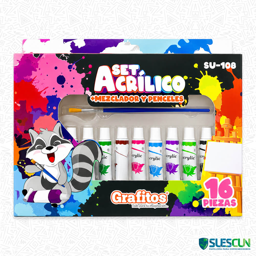 Set de Arte Acrílico Grafitos SU-108