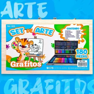 Set de arte para niños 180 piezas Grafitos