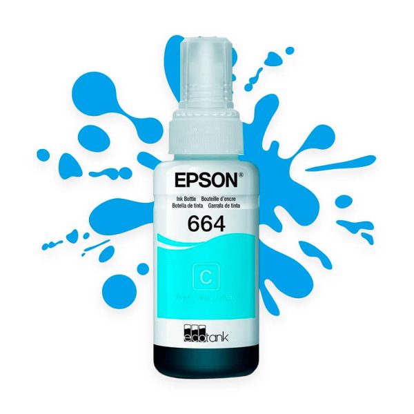 Tinta Epson 664 Cian Original