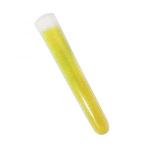 Tubo de escarcha tornasol amarilla