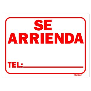 Aviso Se Arrienda Grande