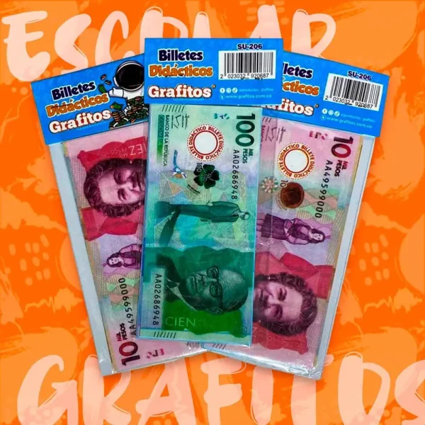 Billete didactico Grafitos