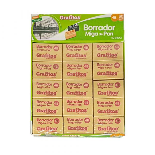 borrador miga de pan beige Grafitos