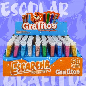 Escarcha caja x60 colores corrientes