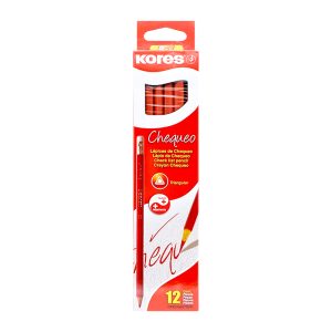 Lápiz Rojo De Chequeo Triangular Kores