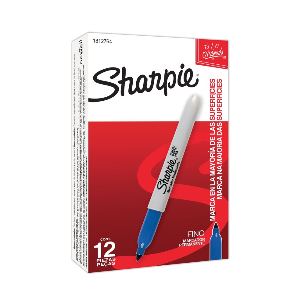 Marcador Sharpie Fine Azul - Imagen 3
