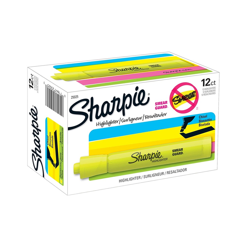 Resaltador Sharpie Amarillo - Imagen 3