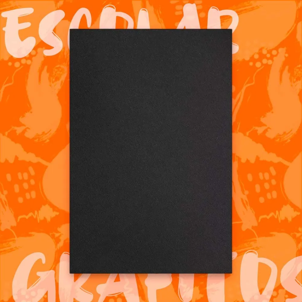 Cartulina Escolar En 1/8 Negra