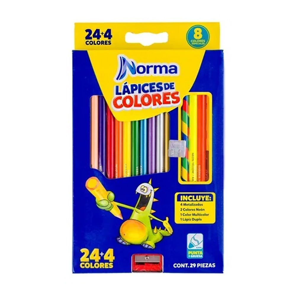 Lapices de colores norma x24+4
