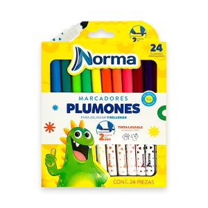 Marcadores Lavables Norma x24