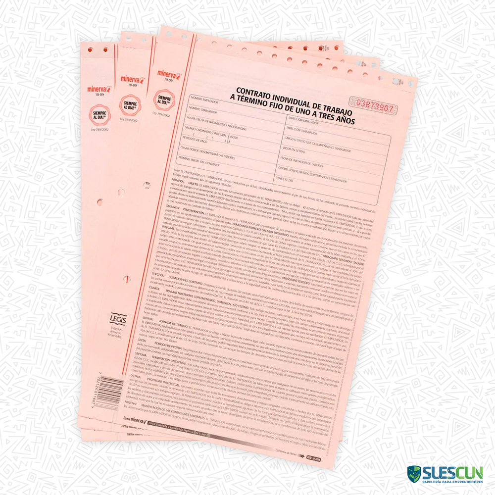 Contrato De Trabajo Termino Fijo 10-10