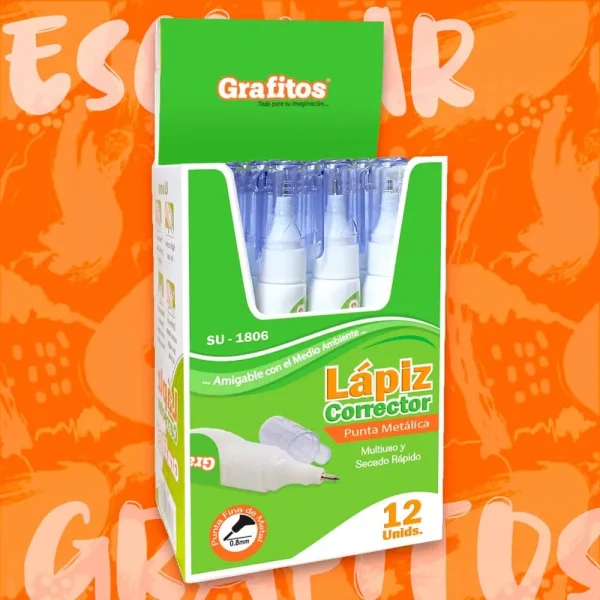 Corrector Grafitos Económico Caja X12