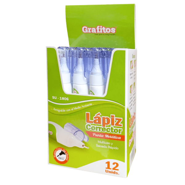 Corrector Grafitos Económico Caja X12 - Imagen 3