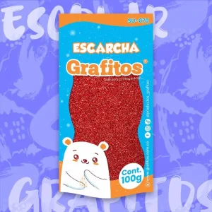 Escarcha Corriente Roja De 100g