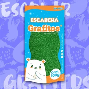 Escarcha Corriente Verde De 100 Gr