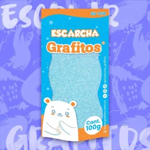 Escarcha Corriente Celeste De 100 Gr