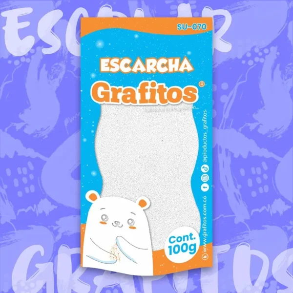 Escarcha Tornasol Blanca De 100 Gr
