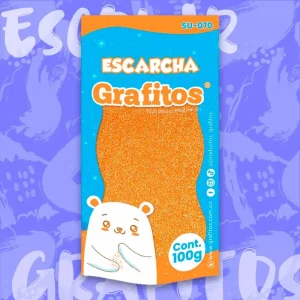 Escarcha Tornasol Naranja De 100 Gr