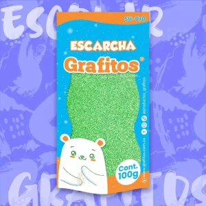 Escarcha Tornasol Verde De 100 Gr