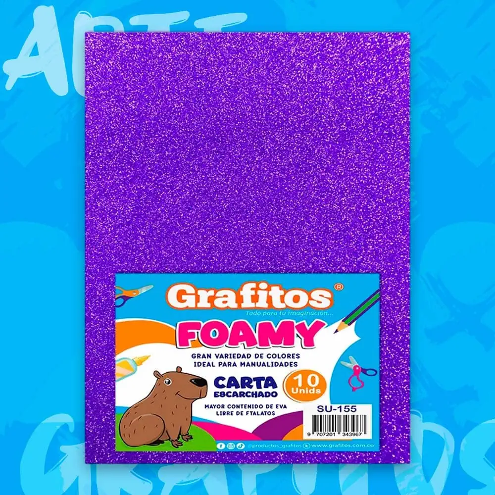 Foamy Carta Escarchado Morado