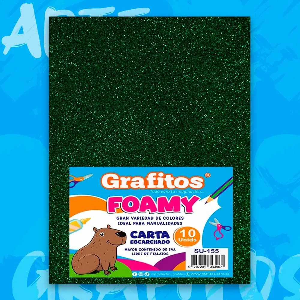 Foamy Carta Escarchado Verde