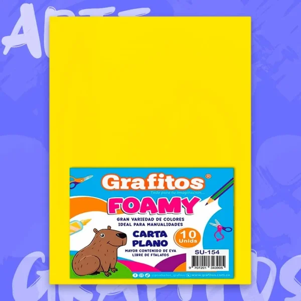 Foamy Carta Liso Amarillo