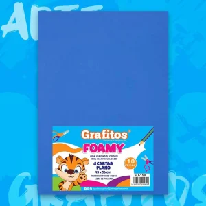 Foamy Cuatro Cartas Azul Oscuro