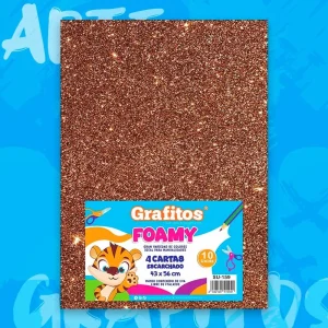 Fommy Grafitos Cuatro Cartas Escarchado Cafe