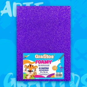 Fommy Grafitos Cuatro Cartas Escarchado Morado