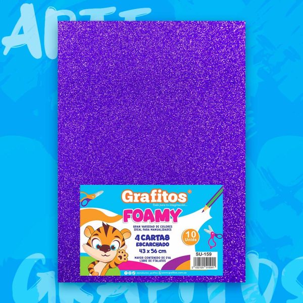 Fommy Grafitos Cuatro Cartas Escarchado Morado