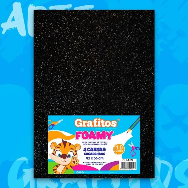 Fommy  Cuatro Cartas Escarchado Negro