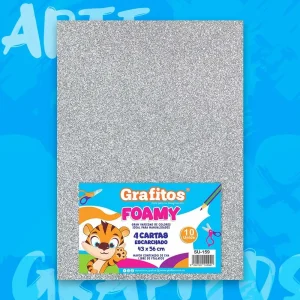 Fommy Cuatro Cartas Escarchado Plateado