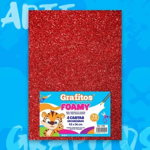 Fommy Cuatro Cartas Escarchado Rojo
