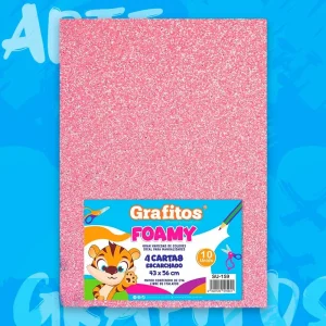 Fommy Cuatro Cartas Escarchado Rosado