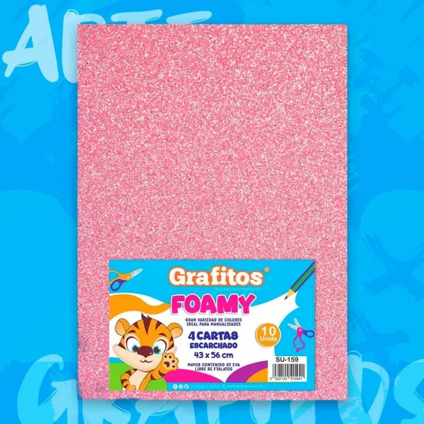 Fommy Cuatro Cartas Escarchado Rosado