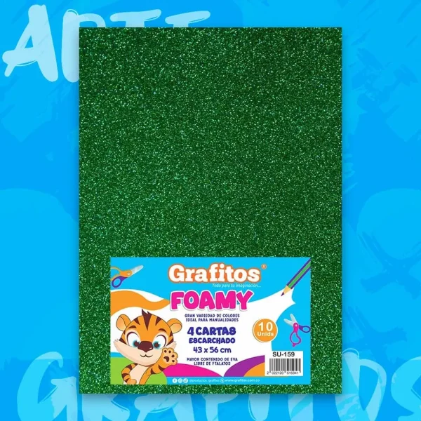 Fommy Grafitos Cuatro Cartas Verde Oscuro