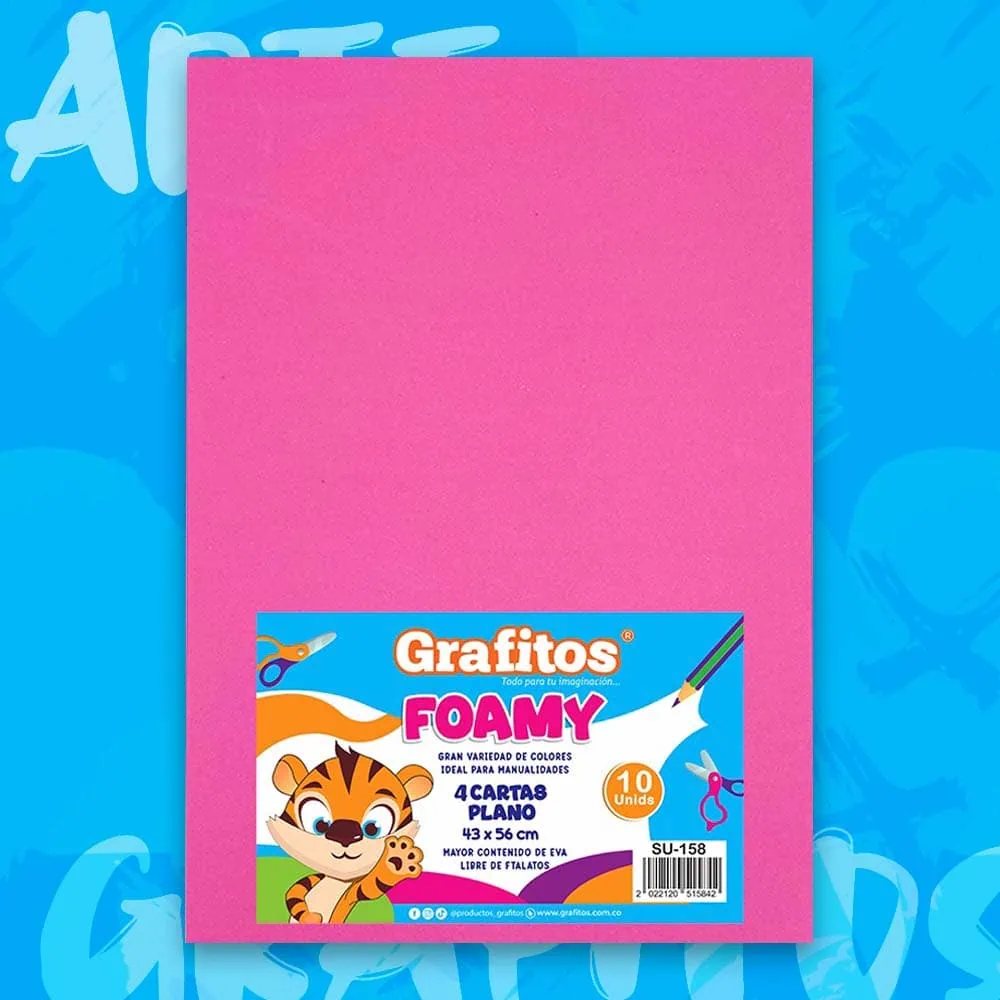 Foamy Cuatro Cartas Fucsia
