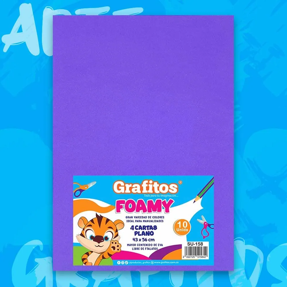 Foamy Cuatro Cartas Morado