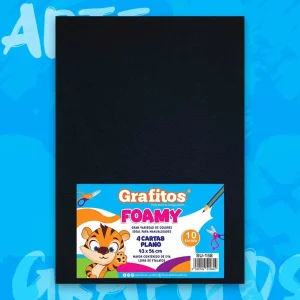 Foamy Cuatro Cartas Negro