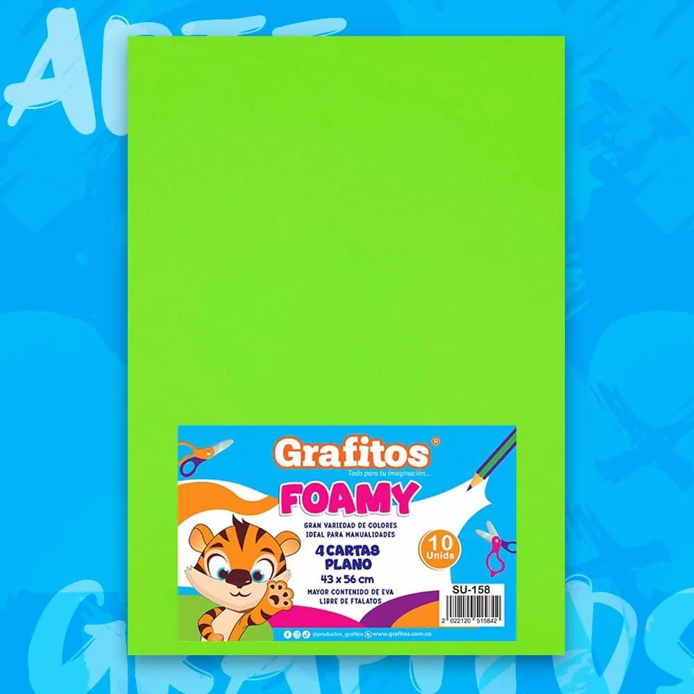 Foamy Cuatro Cartas Verde Biche