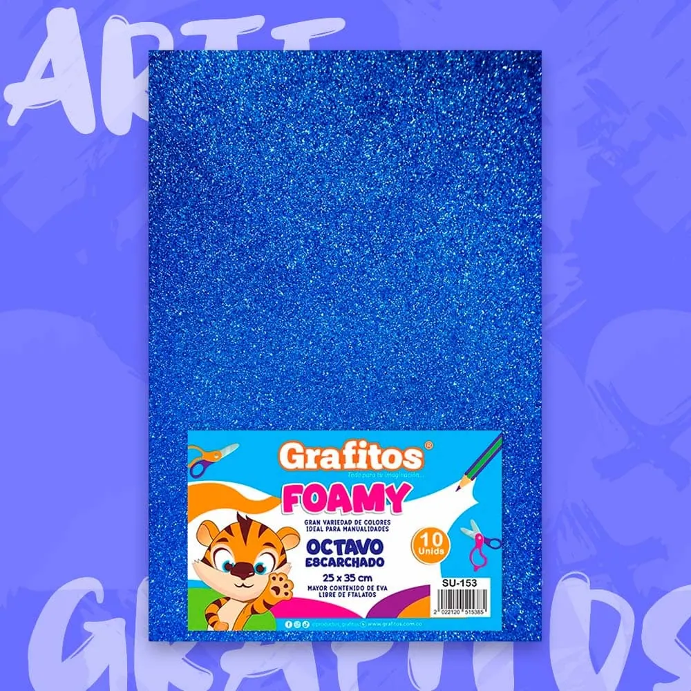 Fommy 1/8 Escarchado Azul Oscuro